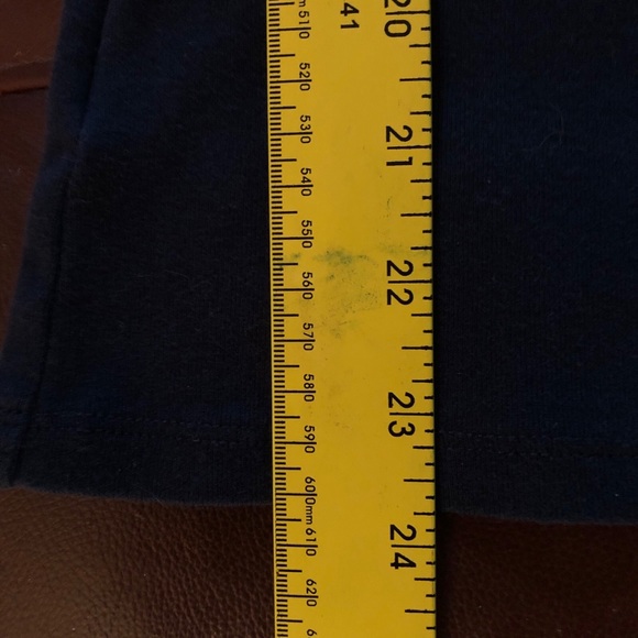 AnnTaylor long sleeved tshirt. Cotton. SZ-medium navy blue, a great basic - Picture 5 of 6